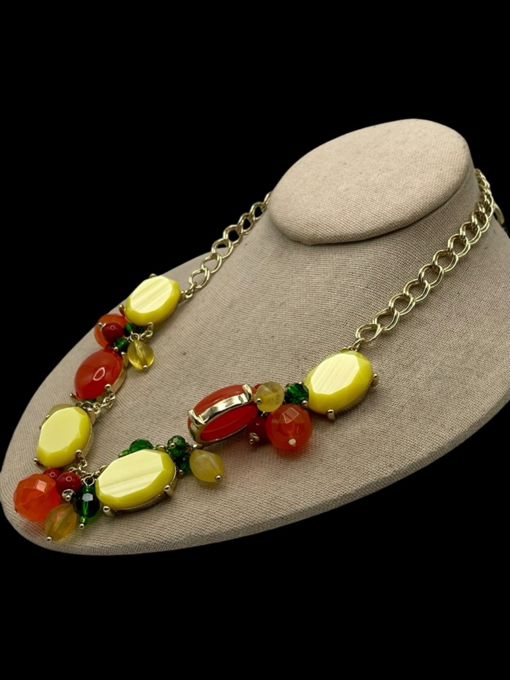 Vibrant Talbots Fruit Salad Necklace NWT Colorful Statement Piece - Picture 3 of 11